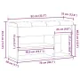 Banco zapatero madera de ingeniería madera vieja 82x32x45,5 cm by , Benches for halls and storage - Ref: Foro24-857627, Price...