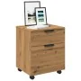 Archivador ruedas madera contrachapada roble artesanal de , Armarios y almacenamiento - Ref: Foro24-856950, Precio: 59,81 €, ...