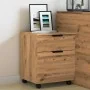 Archivador ruedas madera contrachapada roble artesanal de , Armarios y almacenamiento - Ref: Foro24-856950, Precio: 59,81 €, ...