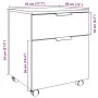 Archivador ruedas madera contrachapada roble artesanal de , Armarios y almacenamiento - Ref: Foro24-856950, Precio: 59,81 €, ...