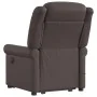 Sillón de masaje elevable eléctrico marrón brillante by , Armchairs - Ref: Foro24-3303425, Price: 360,68 €, Discount: %