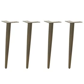 Patas para mesa de centro cónicas 4 uds acero natural 30-31cm by , Table legs - Ref: Foro24-4012511, Price: 37,09 €, Discount: %