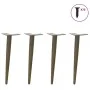 Patas para mesa de centro cónicas 4 uds acero natural 30-31cm de , Patas para mesas - Ref: Foro24-4012511, Precio: 37,09 €, D...