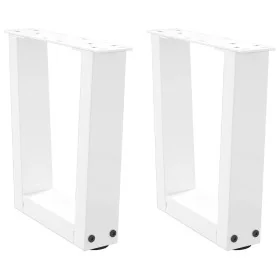 Patas para mesa de comedor forma V 2 uds blanco 30x(30-31,3) cm de , Patas para mesas - Ref: Foro24-4012601, Precio: 44,72 €,...