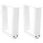 Patas para mesa de comedor forma V 2 uds blanco 30x(30-31,3) cm de , Patas para mesas - Ref: Foro24-4012601, Precio: 44,72 €,...