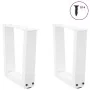 Patas para mesa de comedor forma V 2 uds blanco 30x(30-31,3) cm de , Patas para mesas - Ref: Foro24-4012601, Precio: 44,72 €,...