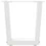 Patas para mesa de comedor forma V 2 uds blanco 30x(30-31,3) cm de , Patas para mesas - Ref: Foro24-4012601, Precio: 44,72 €,...