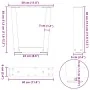 Patas para mesa de comedor forma V 2 uds blanco 30x(30-31,3) cm de , Patas para mesas - Ref: Foro24-4012601, Precio: 44,72 €,...