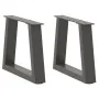 Patas para mesa comedor forma V 2 uds antracita 40x(30-31,3) cm de , Patas para mesas - Ref: Foro24-4012526, Precio: 48,35 €,...