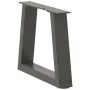 Patas para mesa comedor forma V 2 uds antracita 40x(30-31,3) cm de , Patas para mesas - Ref: Foro24-4012526, Precio: 48,35 €,...