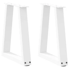 Patas para mesa de comedor en forma de V 2 uds blanco acero by , Table legs - Ref: Foro24-4012545, Price: 60,14 €, Discount: %