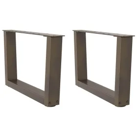 Patas para mesa de comedor en forma de V 2 uds acero natural by , Table legs - Ref: Foro24-4012615, Price: 67,03 €, Discount: %