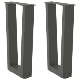 Patas para mesa de comedor en forma de V 2 uds antracita Acero by , Table legs - Ref: Foro24-4012622, Price: 53,71 €, Discoun...