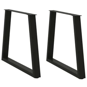 Patas para mesa de comedor en forma de V 2 uds acero negro de , Patas para mesas - Ref: Foro24-4012572, Precio: 88,48 €, Desc...