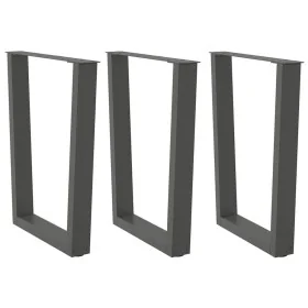 Patas para mesa de comedor en forma de V 3 uds antracita acero by , Table legs - Ref: Foro24-4012662, Price: 136,81 €, Discou...