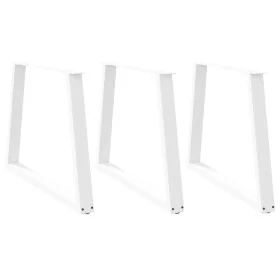 Patas para mesa de comedor en forma de V 3 uds acero blanco de , Patas para mesas - Ref: Foro24-4012593, Precio: 154,48 €, De...