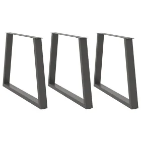 Patas para mesa comedor forma V 3uds antracita 100x(72-73,3) cm de , Patas para mesas - Ref: Foro24-4012598, Precio: 159,55 €...