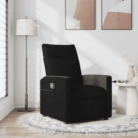 Sillón reclinable de tela negro de , Sillones - Ref: Foro24-4104827, Precio: 187,72 €, Descuento: %