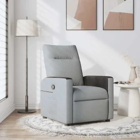 Sillón reclinable de tela gris claro de , Sillones - Ref: Foro24-4104825, Precio: 187,25 €, Descuento: %