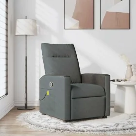 Sillón de masaje reclinable de tela gris oscuro de , Sillones - Ref: Foro24-4104833, Precio: 204,19 €, Descuento: %