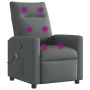 Sillón de masaje reclinable de tela gris oscuro de , Sillones - Ref: Foro24-4104833, Precio: 204,19 €, Descuento: %