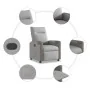 Sillón reclinable de tela gris nube de , Sillones - Ref: Foro24-4104838, Precio: 184,59 €, Descuento: %