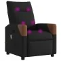 Sillón reclinable de masaje de tela negro by , Armchairs - Ref: Foro24-4104819, Price: 205,93 €, Discount: %