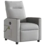 Sillón de masaje reclinable de tela gris nube de , Sillones - Ref: Foro24-4104831, Precio: 205,26 €, Descuento: %