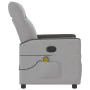 Sillón de masaje reclinable de tela gris nube de , Sillones - Ref: Foro24-4104831, Precio: 205,26 €, Descuento: %