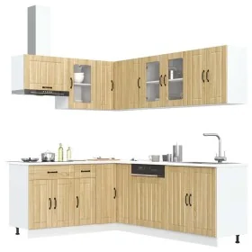 Mueble cocina Lucca roble sonoma 11 pzas madera contrachapada by , Kitchen cabinets - Ref: Foro24-3314894, Price: 687,15 €, D...