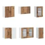 Mueble cocina Kalmar madera vieja 11 pzas madera contrachapada de , Armarios de cocina - Ref: Foro24-3314889, Precio: 720,51 ...
