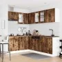 Mueble cocina Lucca roble ahumado 11 pzas madera contrachapada de , Armarios de cocina - Ref: Foro24-3314896, Precio: 697,03 ...