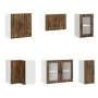 Mueble cocina Lucca roble ahumado 11 pzas madera contrachapada de , Armarios de cocina - Ref: Foro24-3314896, Precio: 697,03 ...