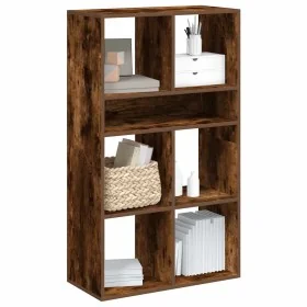 Estantería madera ingeniería color roble ahumado 66x31x112 cm by , Bookcases and shelves - Ref: Foro24-860305, Price: 75,48 €...