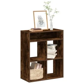 Estantería madera ingeniería color roble ahumado 66x31x80 cm de , Librerías y estanterías - Ref: Foro24-860296, Precio: 69,01...