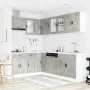 Mueble cocina Porto gris hormigón 11 pzas madera contrachapada de , Armarios de cocina - Ref: Foro24-3314905, Precio: 685,03 ...