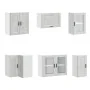 Mueble cocina Porto gris hormigón 11 pzas madera contrachapada de , Armarios de cocina - Ref: Foro24-3314905, Precio: 685,03 ...