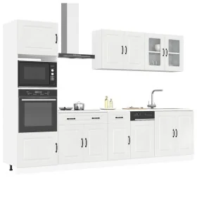 Mueble cocina Kalmar blanco de alto brillo 7 pzas de , Armarios de cocina - Ref: Foro24-3314733, Precio: 685,39 €, Descuento: %