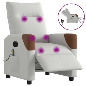 Sillón reclinable de masaje eléctrico tela gris nube de , Sillones - Ref: Foro24-3323997, Precio: 254,84 €, Descuento: %