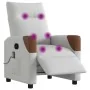Sillón reclinable de masaje eléctrico tela gris nube de , Sillones - Ref: Foro24-3323997, Precio: 254,84 €, Descuento: %