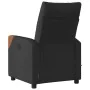 Sillón reclinable de masaje eléctrico tela negro de , Sillones - Ref: Foro24-3324000, Precio: 257,03 €, Descuento: %