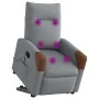 Sillón de masaje reclinable de pie de tela gris claro de , Sillones - Ref: Foro24-3324014, Precio: 289,53 €, Descuento: %