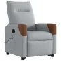Sillón de masaje reclinable de pie de tela gris claro de , Sillones - Ref: Foro24-3324014, Precio: 289,53 €, Descuento: %