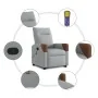 Sillón de masaje reclinable de pie de tela gris claro de , Sillones - Ref: Foro24-3324014, Precio: 289,53 €, Descuento: %