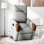 Sillón eléctrico reclinable elevable de tela gris nube de , Sillones - Ref: Foro24-3324021, Precio: 323,18 €, Descuento: %