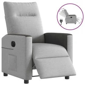 Sillón reclinable eléctrico de tela gris nube de , Sillones - Ref: Foro24-3324037, Precio: 240,85 €, Descuento: %
