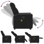 Sillón reclinable de masaje elevable tela negro de , Sillones - Ref: Foro24-3324061, Precio: 289,37 €, Descuento: %