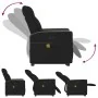 Sillón de masaje eléctrico reclinable elevable tela negro de , Sillones - Ref: Foro24-3324075, Precio: 340,14 €, Descuento: %