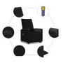 Sillón de masaje eléctrico reclinable elevable tela negro de , Sillones - Ref: Foro24-3324075, Precio: 340,14 €, Descuento: %