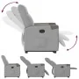 Sillón reclinable elevable de tela gris nube de , Sillones - Ref: Foro24-3324089, Precio: 268,64 €, Descuento: %